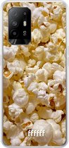6F hoesje - geschikt voor OPPO A94 5G -  Transparant TPU Case - Popcorn #ffffff