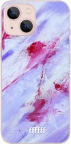 6F hoesje - geschikt voor iPhone 13 - Transparant TPU Case - Abstract Pinks #ffffff