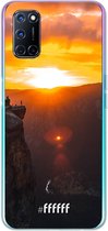 6F hoesje - geschikt voor OPPO A52 -  Transparant TPU Case - Rock Formation Sunset #ffffff