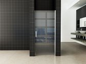 Bally Eco Douche Nisdeur Draaideur 100x195cm 6mm Antikalk Veiligheidsglas Met NANO Coating Met Chroom Profiel