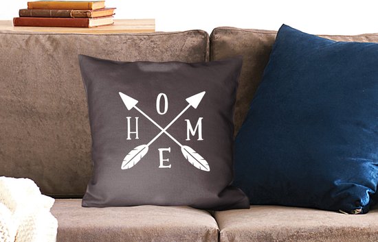 Coussins Coussins décoratifs - Oreillers Salon - 45x45 cm - Citations - Home - Proverbes - Maison