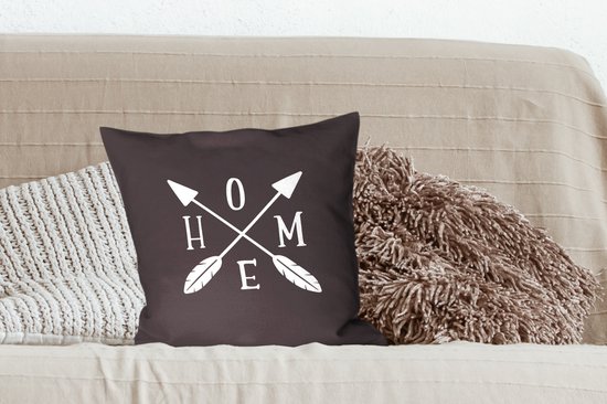 Coussins Coussins décoratifs - Oreillers Salon - 45x45 cm - Citations - Home - Proverbes - Maison