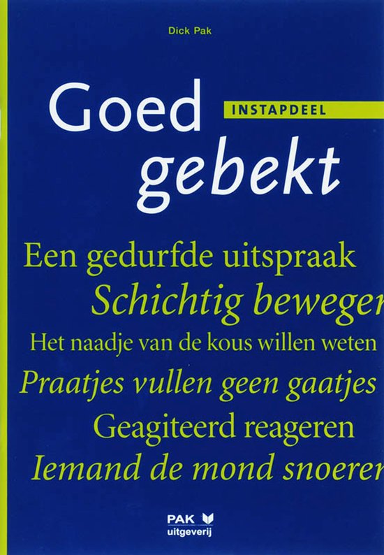 Goed gebekt Instapdeel - cover