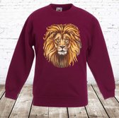 Sweater met leeuw -s&C-158/164-Trui jongens