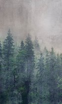 Fotobehang - Forest Abstract 150x250cm - Vliesbehang