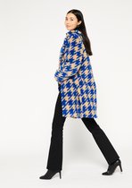 LOLALIZA Teddy jas met grafische print - Blauw - Maat M
