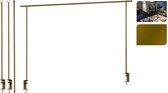 Tafelklem Goud - Tafelklem verstelbaar 135- tot 250 cm metaal goudkleur
