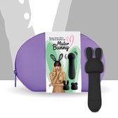 FeelzToys - Mister Bunny Massage Vibrator with 2 Caps Zwart