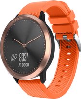 Siliconen Smartwatch bandje - Geschikt voor  Garmin Vivomove HR silicone band - oranje - Horlogeband / Polsband / Armband