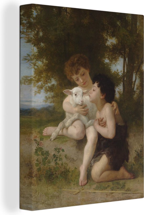 Tableau sur toile Marguerites - tableau de William-Adolphe Bouguereau - 60x90 cm