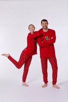 Woody pyjama jongens - rood - 212-1- CPA-Z/407 - maat 128