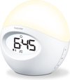 Beurer WL 32 Wake-up light – Compact - LED – Sfeerlicht kleurnuances - Sleep functie - Nachtlamp – FM radio - Alarm/Snooze – Incl. netadapter/Aux kabel - 3 Jaar garantie