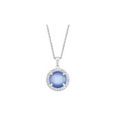 Favs Dames ketting 925 sterling zilveren glassteen One Size 87614859