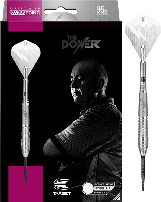 PHIL TAYLOR 9FIVE スティール　26g Phil Taylor Power 9FIVE Gen 9 Swiss Point 95% Darts