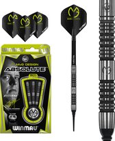 WINMAU - Michael van Gerwen MvG Absolute: Softip Tungsten Dartpijlen Professioneel - 18 gram vat/20 gram totaal gewicht