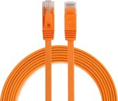 By Qubix internetkabel - 2 meter - CAT6 Ultra dunne Flat - Ethernet kabel - Netwerkkabel - (1000Mbps) - Oranje - RJ45 - UTP kabel