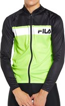 Fila Maillot Drytec Fietsshirt / Wielershirt - Groen/Zwart Heren - Maat XXL