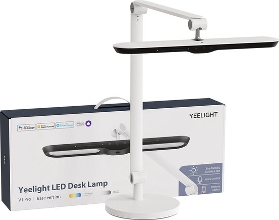 Lampe de bureau intelligente Yeelight - Avec pied de lampe - Amazon Alexa -  Éclairage... | bol.com