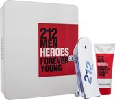Carolina Herrera 212 Men Heroes Giftset - 90 ml eau de toilette spray + 100 ml showergel - cadeauset voor heren