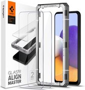 Spigen GlastR AlignMaster voor Samsung Galaxy A22 5G - 2-pack