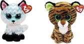 Ty - Knuffel - Beanie Boo's - Atlas Fox & Tiggy Tiger