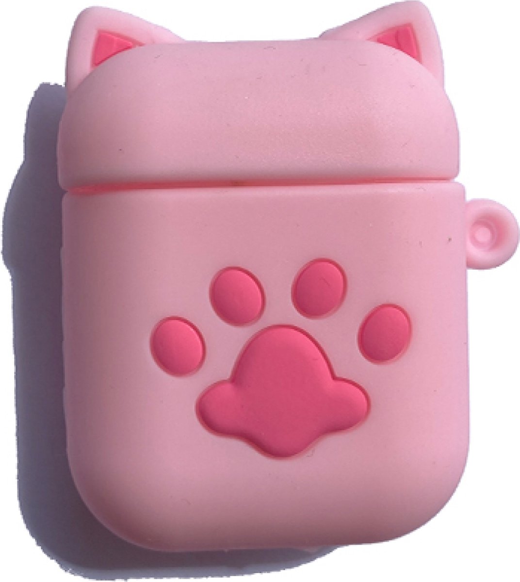 Hidzo Hoes voor Apple's Airpods 1/2 - Kat - Poot - Roze - Siliconen