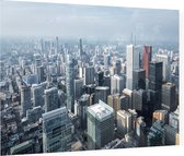 Luchtfoto van de moderne wolkenkrabbers in Toronto - Foto op Plexiglas - 60 x 40 cm