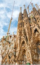 Gaudí's basiliek van de Sagrada Familia in Barcelona - Foto op Forex - 60 x 90 cm