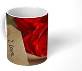 Mok - Rode rozen voor valentijn - 350 ML - Beker
