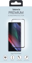 Selencia Gehard Glas Premium Screenprotector voor de Oppo Find X3 Neo - Zwart
