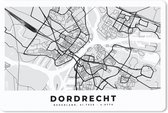 Muismat - Mousepad - Kaart - Dordrecht - Nederland - 27x18 cm - Muismatten