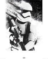 Pyramid Star Wars Episode VII Stormtrooper Paint Kunstdruk 60x80cm Poster - 60x80cm