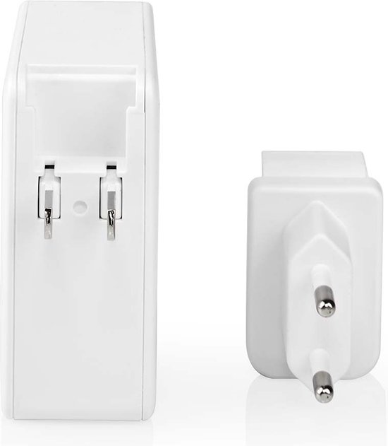 Chargeur Nedis | Fonction de charge rapide | PD3. 0 27W / PD3. 0 36W / PD3. 0 45W / PD3. 0 65W | 0 / 3.25AA | sortie : 1 | USB-C™ | Câble USB Type-C™ (détaché) | 3,00 m | 65 W. | Sélection de Voltage automatique