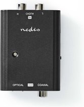 Nedis ACON2508BK Stereo Naar Digitale Audio-omvormer 1-wegs 2x Rca (stereo) Female Digitale Rca Female + Toslink Female