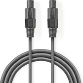 Nedis Speaker-Kabel | 48 x 0.20 mm | Koper | 5.00 m | Rond | PVC | Donkergrijs | Kartonnen Sleeve