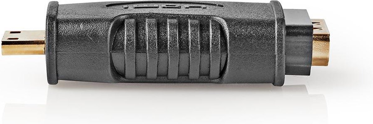 Nedis HDMI-Adapter - HDMI Mini-Connector - HDMI Output - Verguld - Recht - ABS - Zwart - 1 Stuks - Polybag