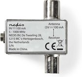 Nedis Power-Inserter voor CATV | 5-1000 MHz | Tussenschakeldemping: -2 dB | 75 Ohm | Zink | Zilver