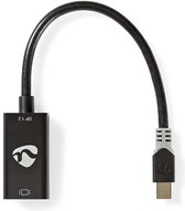 Nedis Mini DisplayPort-Kabel | DisplayPort 1.2 | Mini-DisplayPort Male | HDMI™ Output | 21.6 Gbps | Verguld | 0.20 m | Rond | PVC | Antraciet | Polybag