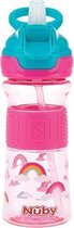 Flip-It Beker met Zachte Tuit 360ml roze/blauw 3jaar+