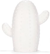 decoratielamp cactus led 15 cm keramiek wit