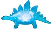 feestlamp Stegosaurus junior led 26 cm blauw