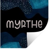 Muurstickers - Sticker Folie - Myrthe - Pastel - Meisje - 120x120 cm - Plakfolie - Muurstickers Kinderkamer - Zelfklevend Behang XXL - Zelfklevend behangpapier - Stickerfolie