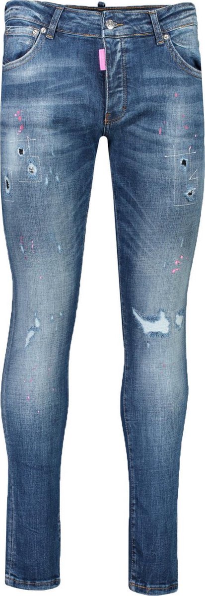 My Brand Jeans Blauw Aansluitend - Maat W32 - Heren - Herfst/Winter Collectie - Katoen;Elastaan