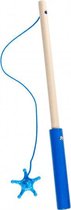 speelgoed vishengel junior 24 cm hout blauw