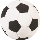 gum Voetbal jongens 3,5 cm rubber zwart/wit