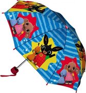 paraplu junior 52 cm polyester blauw/rood/geel