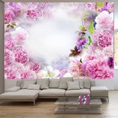 Zelfklevend fotobehang - Bloemig aroma, roze, 8 maten, premium print