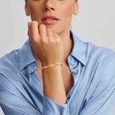 Armband Paperclip Platte Buis 7,0 Mm 16 + 3 Cm