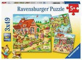 Ravensburger puzzel Landelijke Vakantie - Legpuzzel - 3x49 stukjes