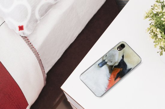 Coque iPhone XR - Cygne - Poussin - Macro - Coque de téléphone en Siliconen